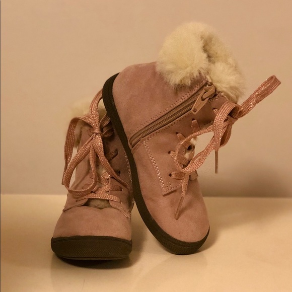 Cat & Jack Other - Cat & Jack Blush Pink Toddler Shearling Boots